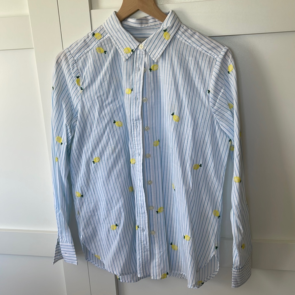 Nwt Lemon Button Down